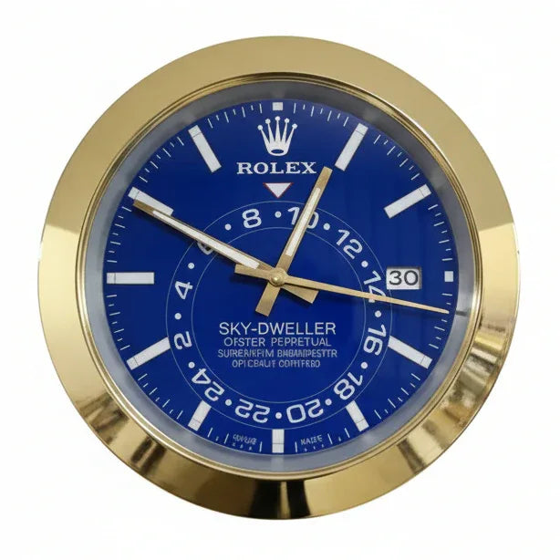 Orologio da Parete Sky-Dweller 35cm Acciaio Inox Dual Time Luxury - Moon24