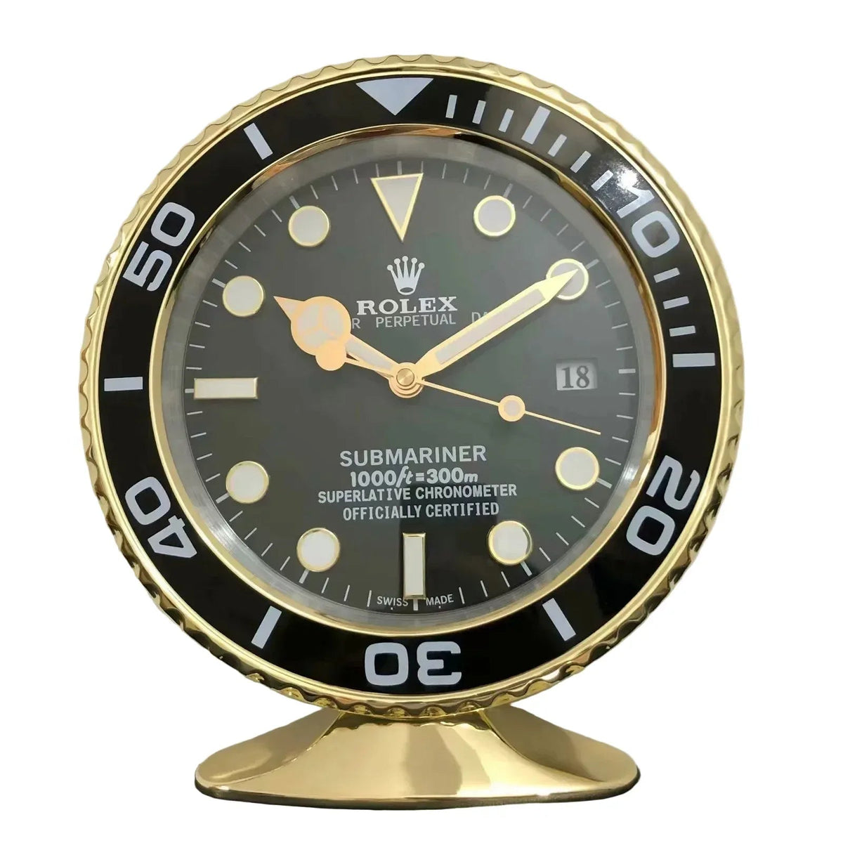 Orologio da Scrivania Submariner 25cm Acciaio Inox Luxury - Moon24