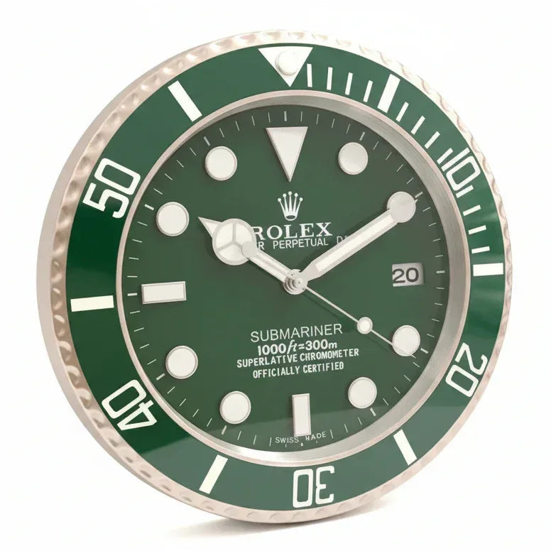 Orologio da Parete Submariner 35cm Acciaio Inox Subacqueo - Moon24