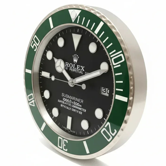Orologio da Parete Submariner 35cm Acciaio Inox Subacqueo - Moon24