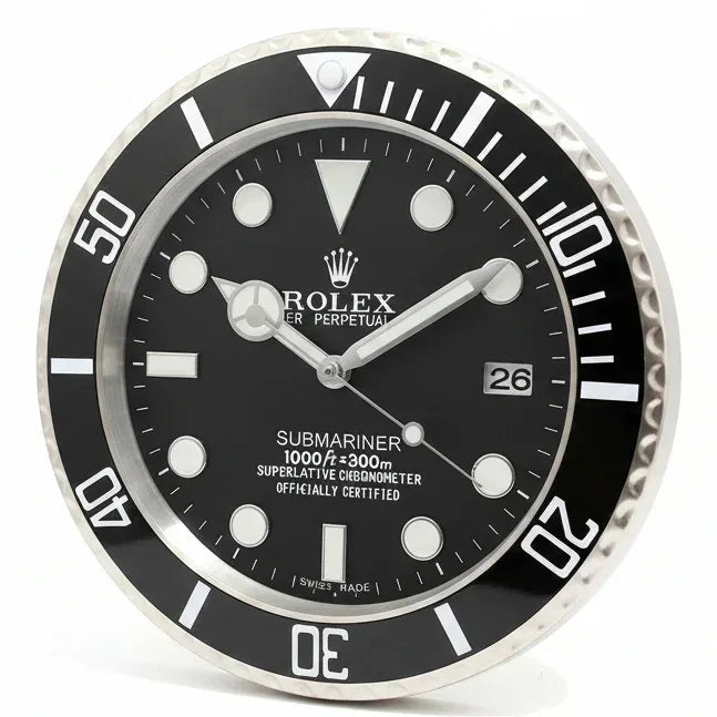 Orologio da Parete Submariner 35cm Acciaio Inox Subacqueo - Moon24
