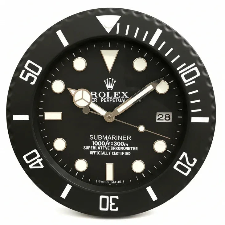 Orologio da Parete Submariner 35cm Acciaio Inox Subacqueo - Moon24