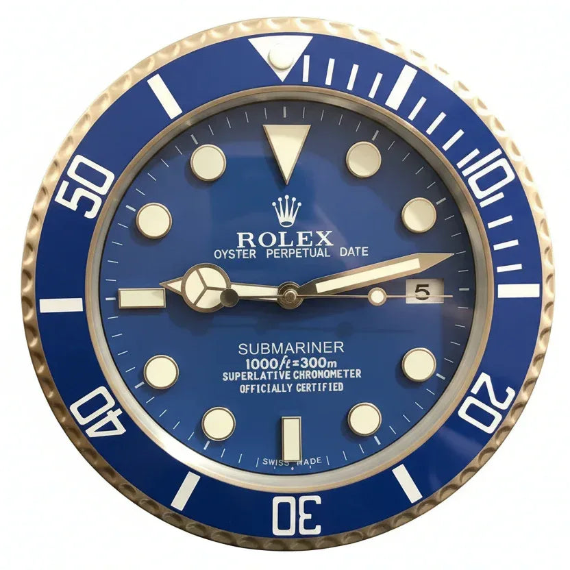 Orologio da Parete Submariner 35cm Acciaio Inox Subacqueo - Moon24