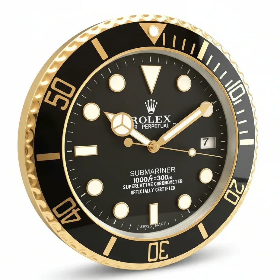 Orologio da Parete Submariner 35cm Acciaio Inox Subacqueo - Moon24