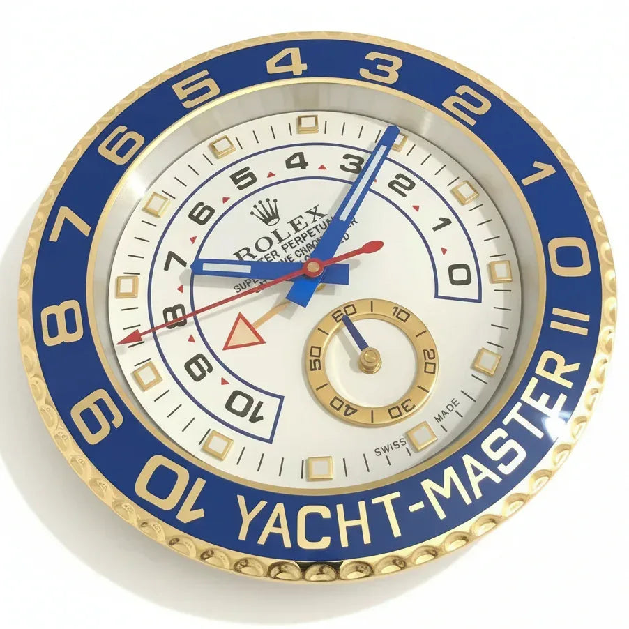 Orologio da Parete Yacht-Master 35cm Acciaio Inox Nautico Luxury - Moon24