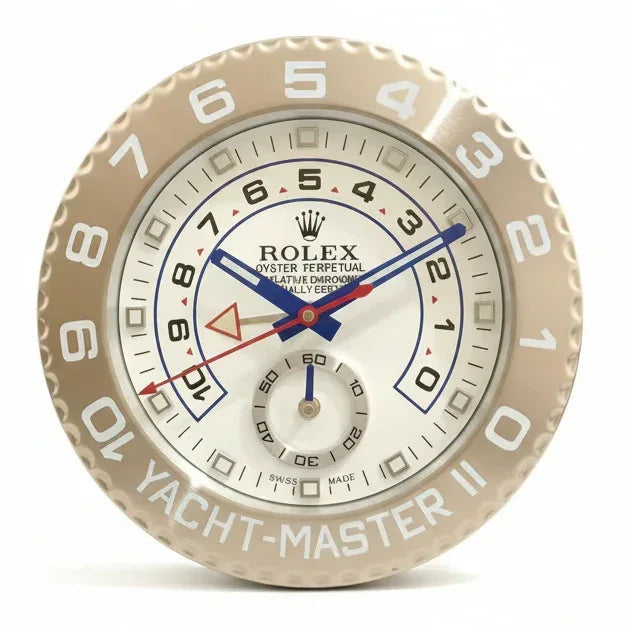 Orologio da Parete Yacht-Master 35cm Acciaio Inox Nautico Luxury - Moon24