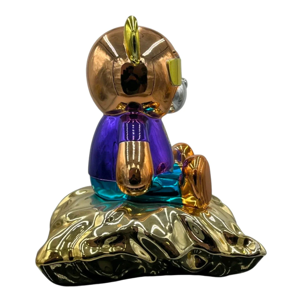 Teddy For Porsche Chromo – Scultura Pop Art Edizione Limitata | Naor26