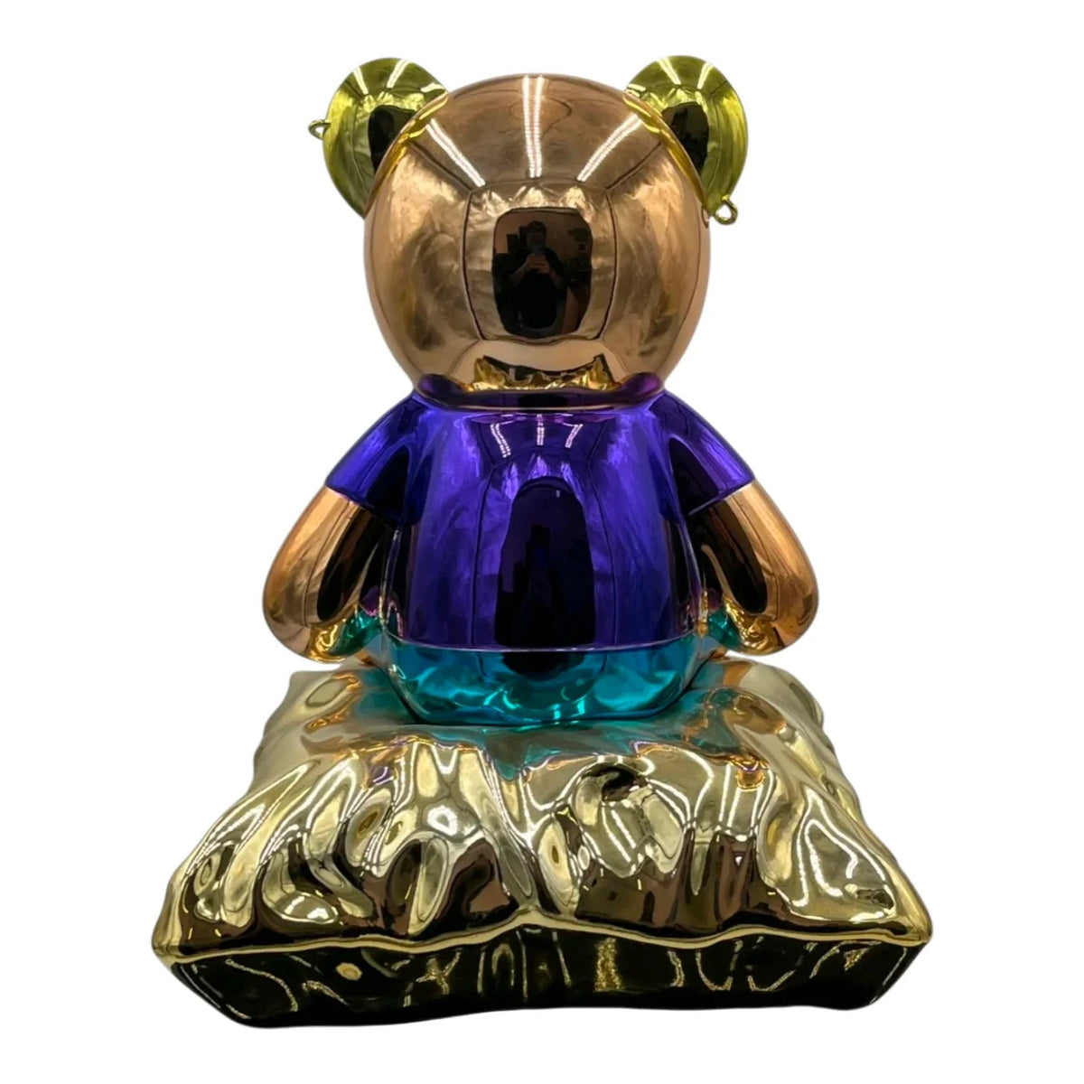 Teddy For Porsche Chromo – Scultura Pop Art Edizione Limitata | Naor26
