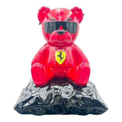 Teddy For Ferrari F1 Lux – Scultura Pop Art Edizione Limitata | Naor26