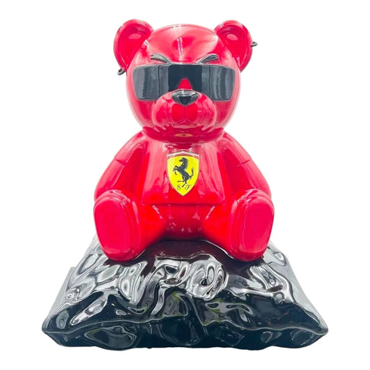 Teddy For Ferrari F1 Lux – Scultura Pop Art Edizione Limitata | Naor26