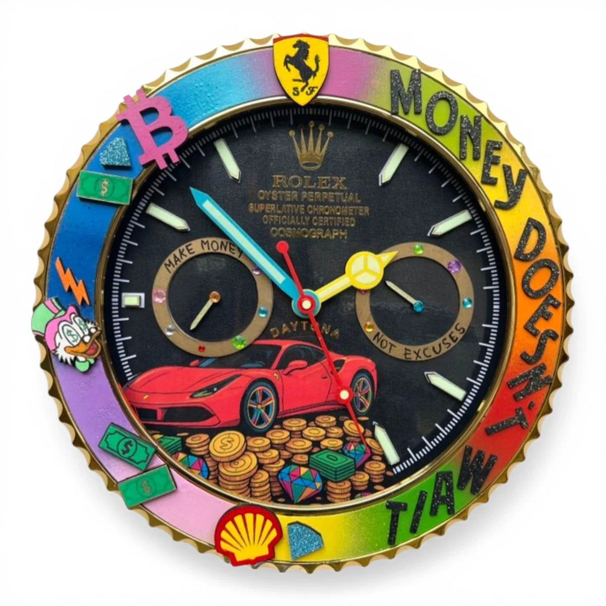 Orologio da Parete Custom Pop Art – Ferrari Pop Edition | Moon24