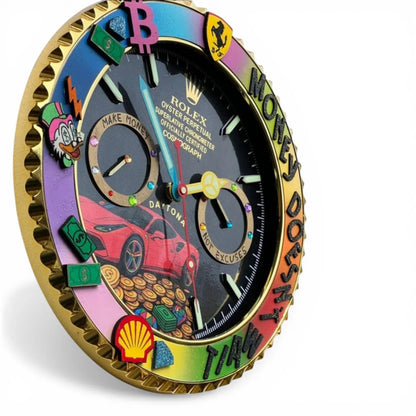 Orologio da Parete Custom Pop Art – Ferrari Pop Edition | Moon24