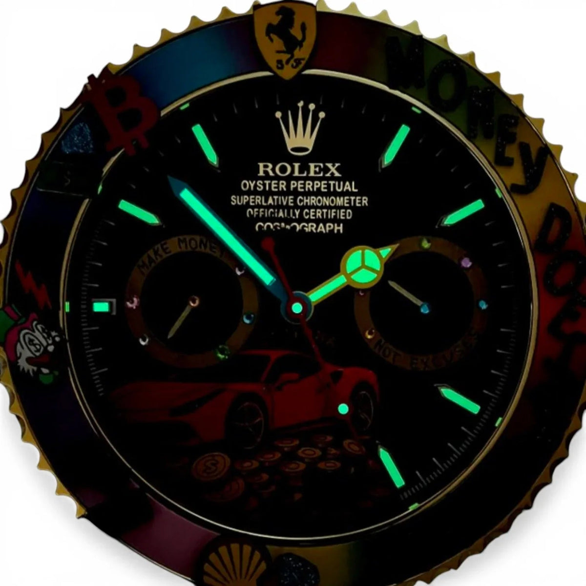 Orologio da Parete Custom Pop Art – Ferrari Pop Edition | Moon24