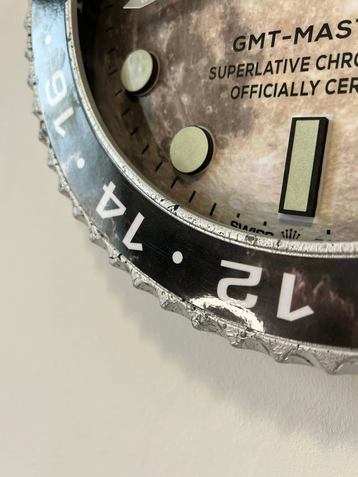 Orologio Gray Marble Custom da Parete - Moon24