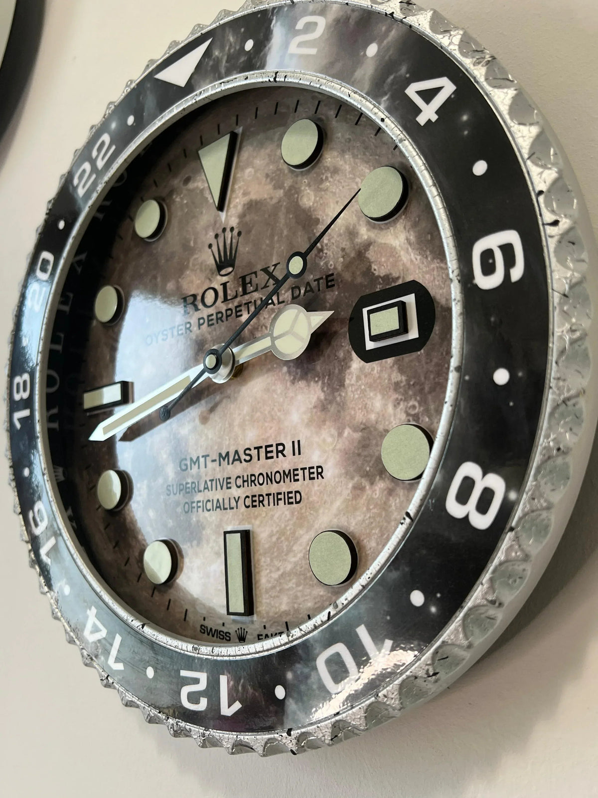Orologio Gray Marble Custom da Parete - Moon24