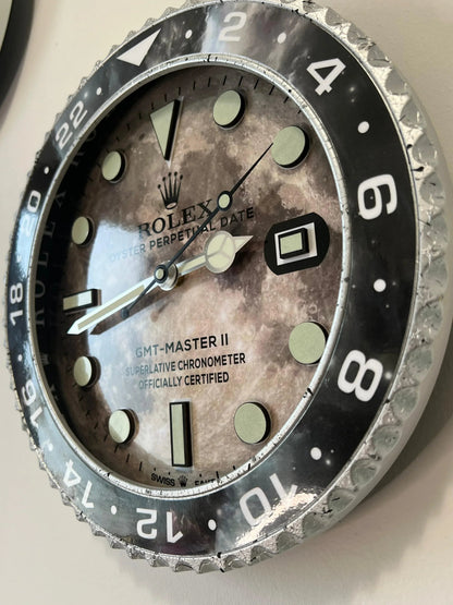 Orologio Gray Marble Custom da Parete - Moon24