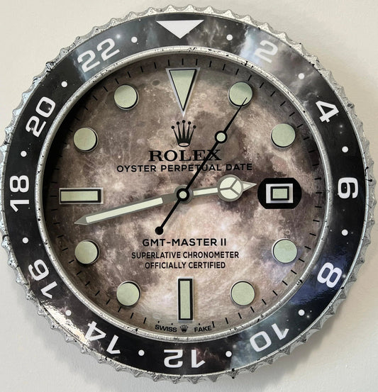 Orologio Gray Marble Custom da Parete - Moon24