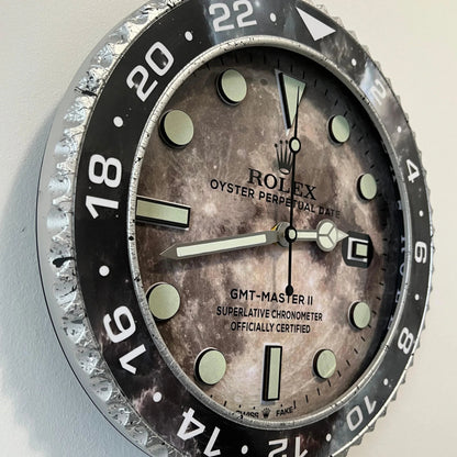 Orologio Gray Marble Custom da Parete - Moon24