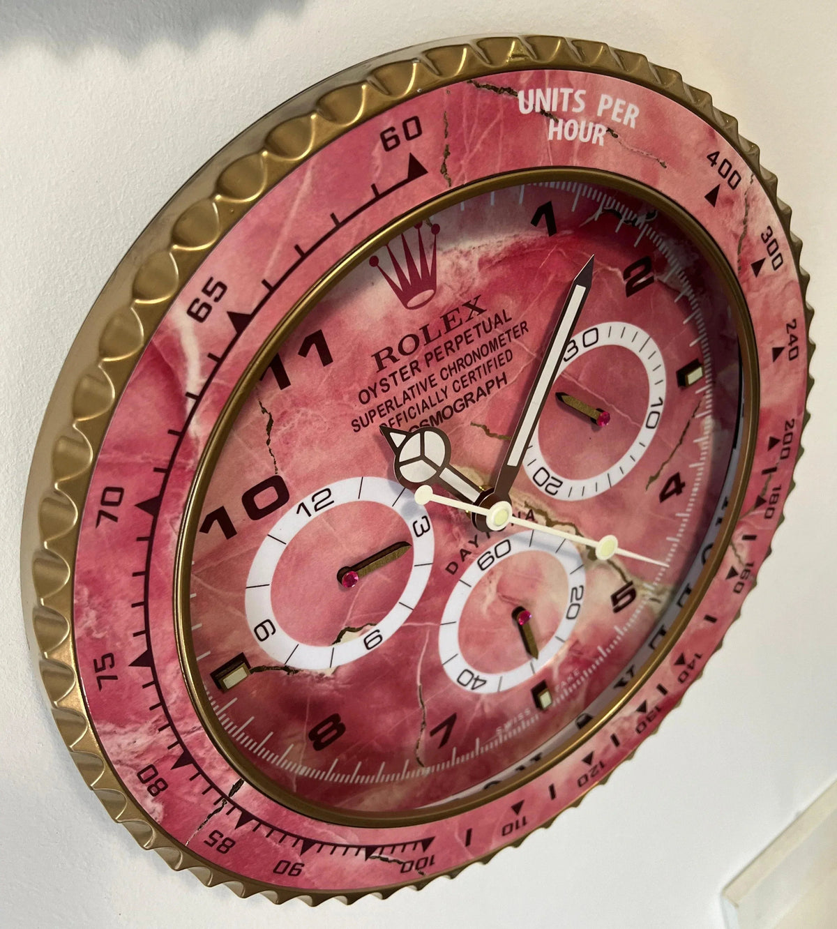Orologio Pink Wave Custom da Parete - Moon24