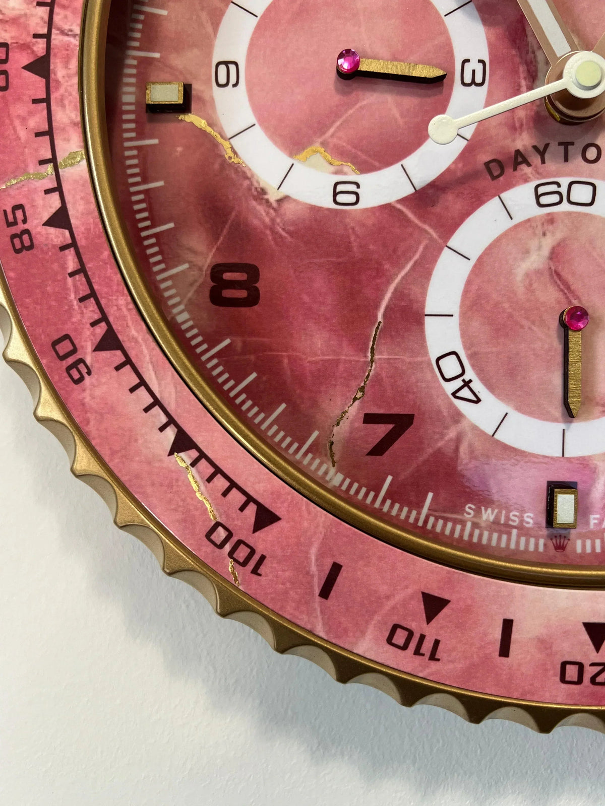 Orologio Pink Wave Custom da Parete - Moon24