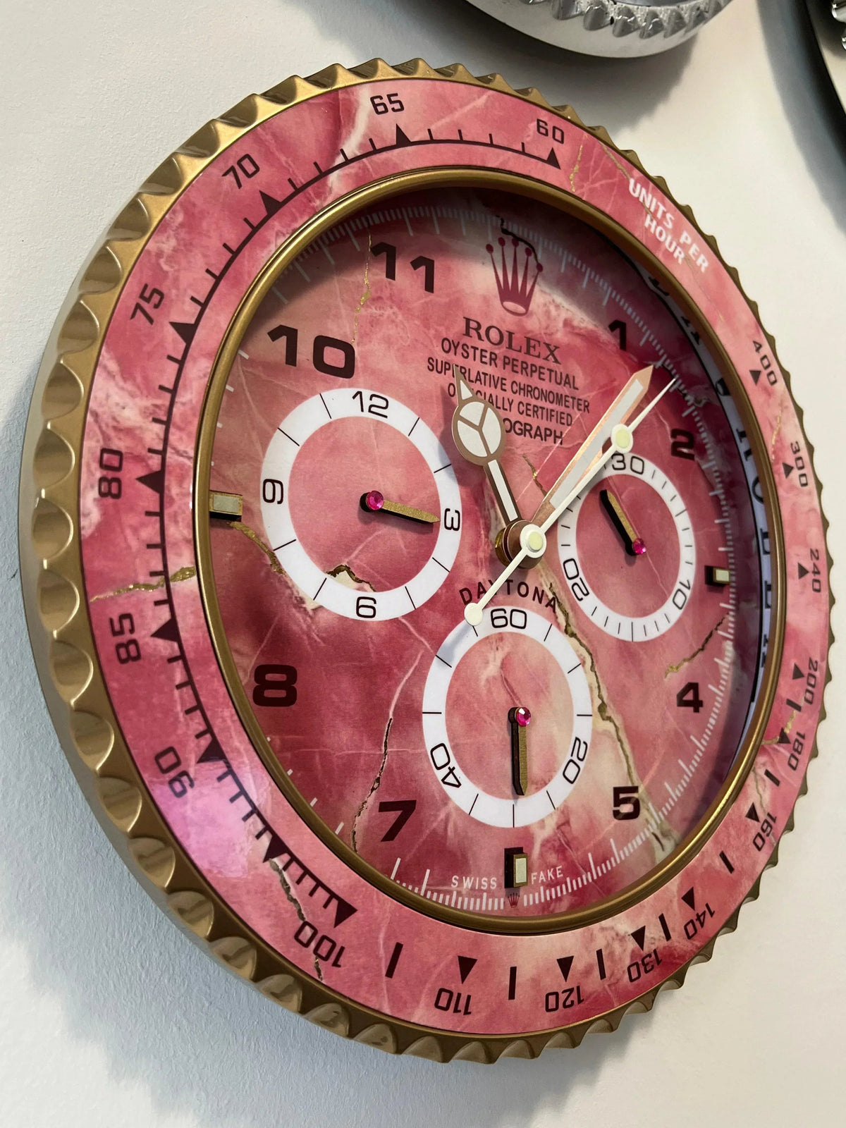 Orologio Pink Wave Custom da Parete - Moon24