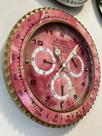 Orologio Pink Wave Custom da Parete - Moon24