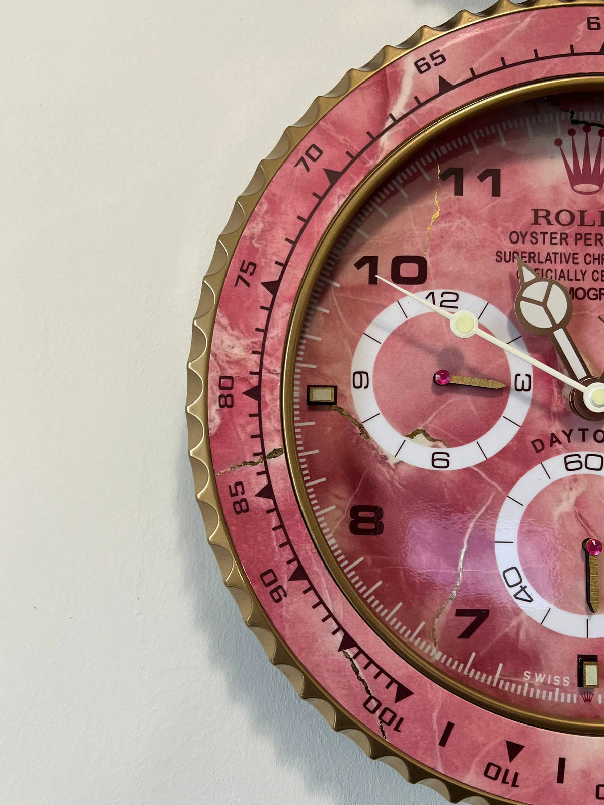 Orologio Pink Wave Custom da Parete - Moon24