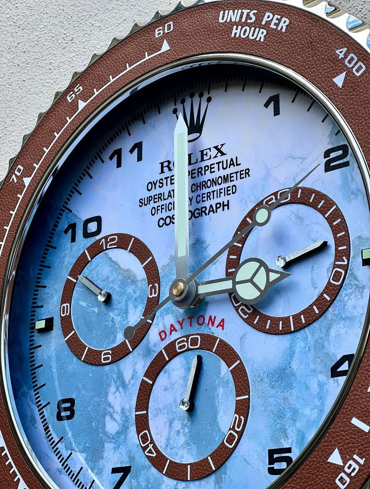 Orologio Blue Marble Custom da Parete - Moon24