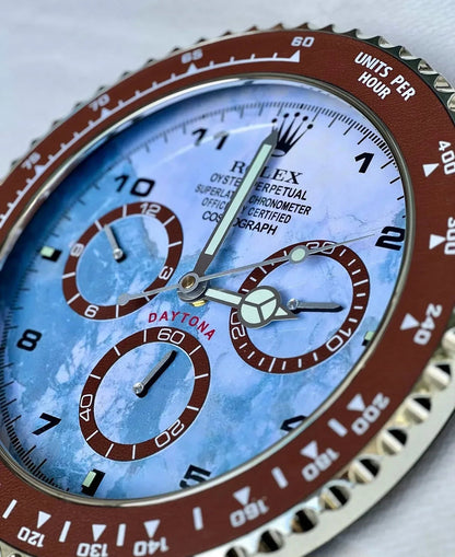 Orologio Blue Marble Custom da Parete - Moon24