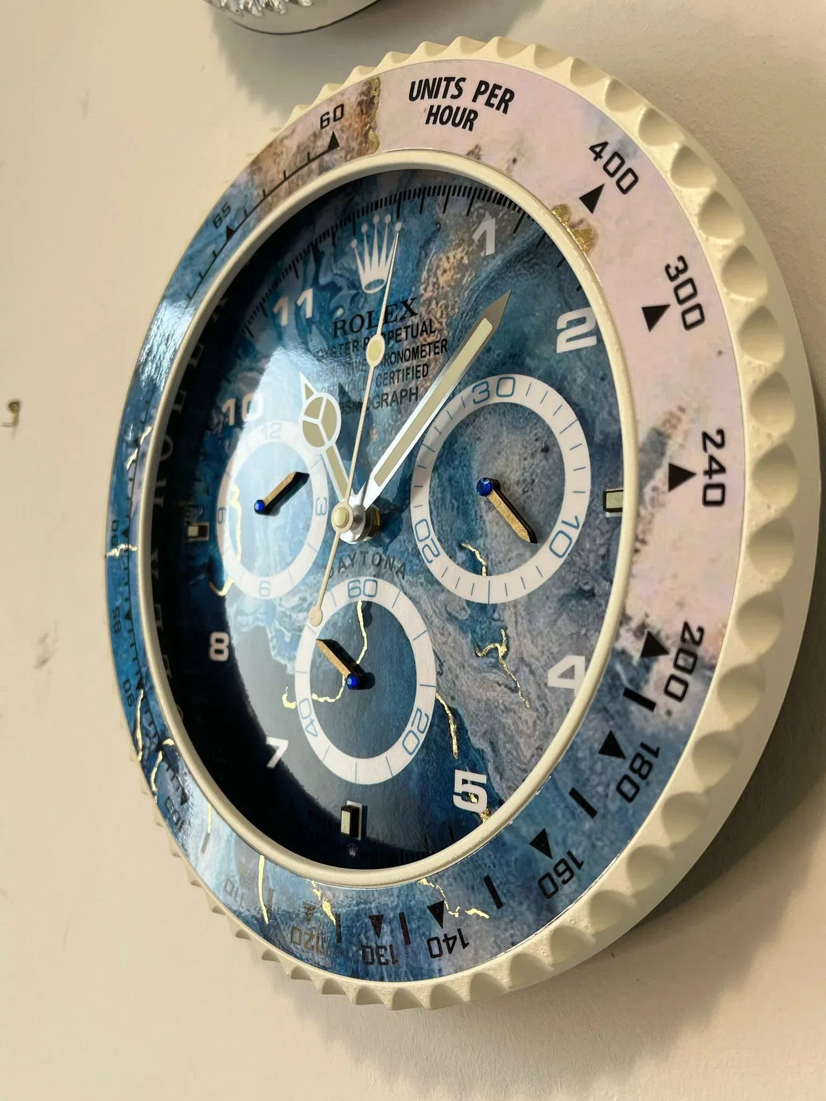 Orologio Blue Wave Custom da Parete - Moon24