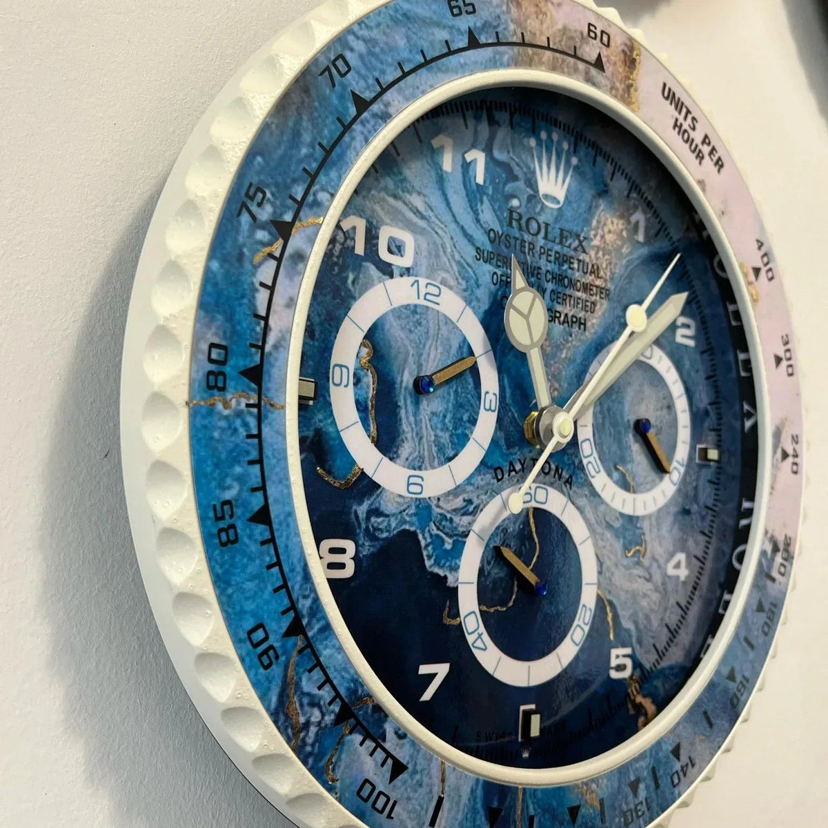 Orologio Blue Wave Custom da Parete - Moon24