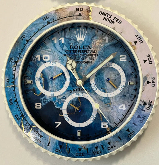 Orologio Blue Wave Custom da Parete - Moon24