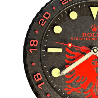 Orologio “Albanian Royal Time" custom da Parete - Moon24