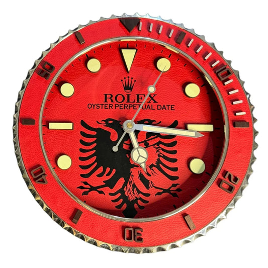 Orologio " Shqiponja e Kuqe " Custom da Parete - Moon24