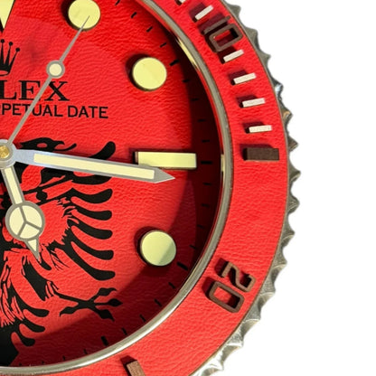 Orologio " Shqiponja e Kuqe " Custom da Parete - Moon24