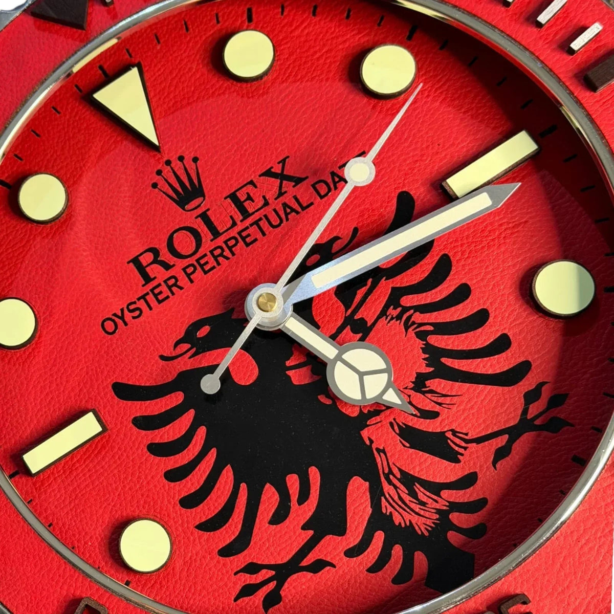 Orologio " Shqiponja e Kuqe " Custom da Parete - Moon24