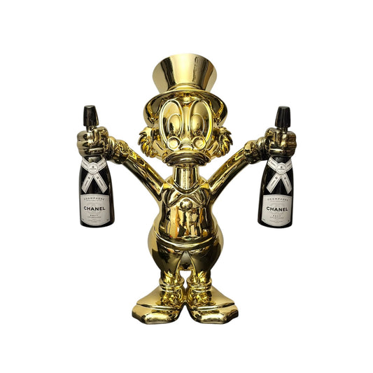 Scultura Champagne Bottle Duck Chanel - GF Exclusives