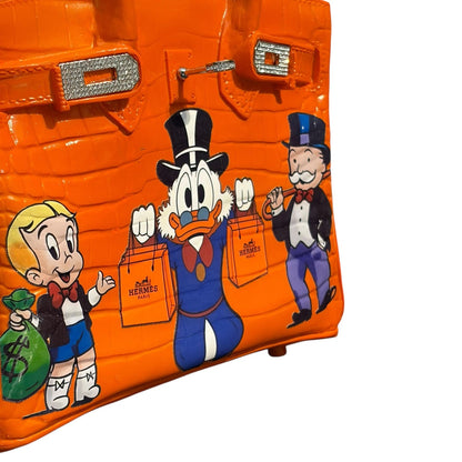 Hermès Birkin Bag Orange Monopoly – Scultura Pop Art GF Exclusives