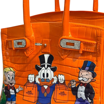 Hermès Birkin Bag Orange Monopoly – Scultura Pop Art GF Exclusives