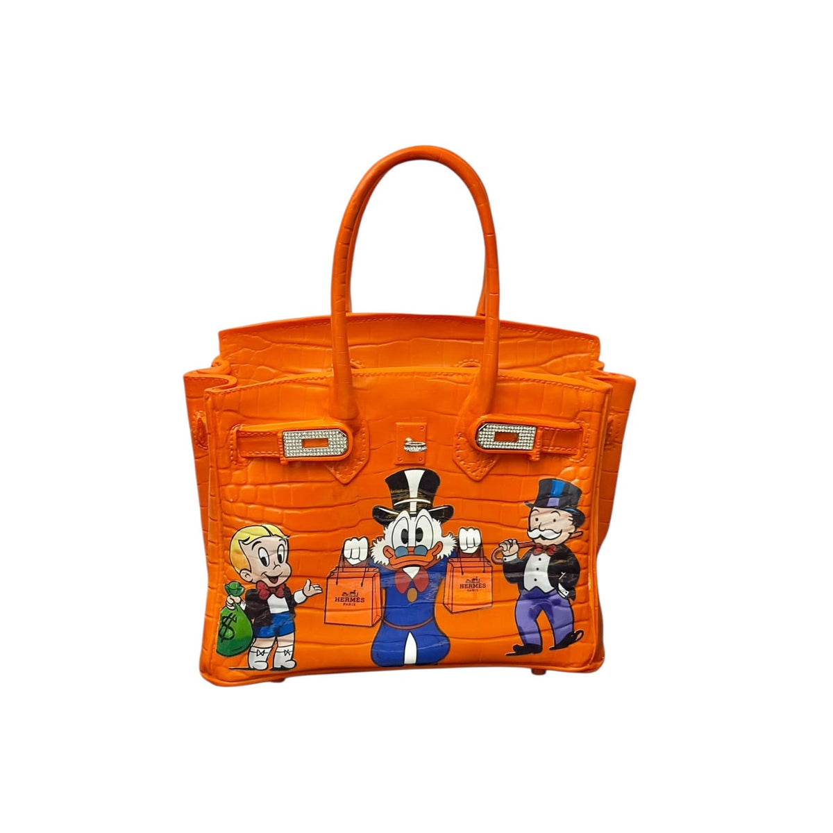 Hermès Birkin Bag Orange Monopoly – Scultura Pop Art GF Exclusives