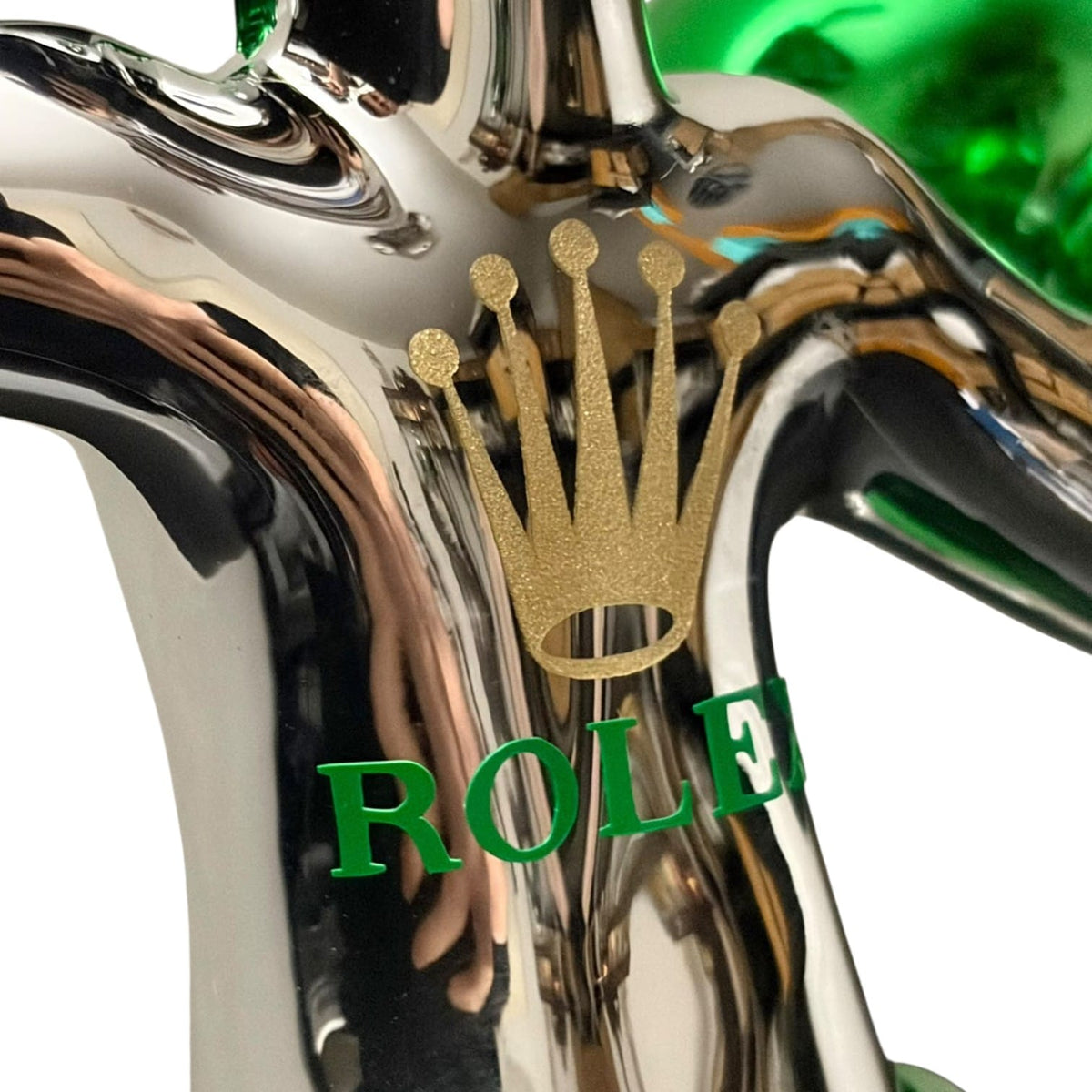 Rolex Boxing Bunny Silver Chrome Green – Scultura Pop Art GF Exclusives