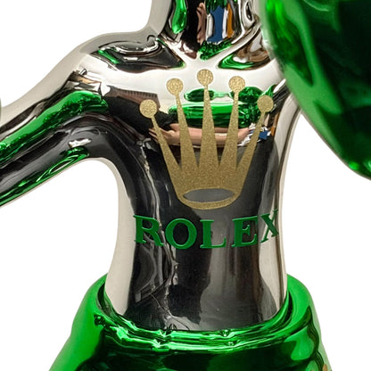 Rolex Boxing Bunny Silver Chrome Green – Scultura Pop Art GF Exclusives
