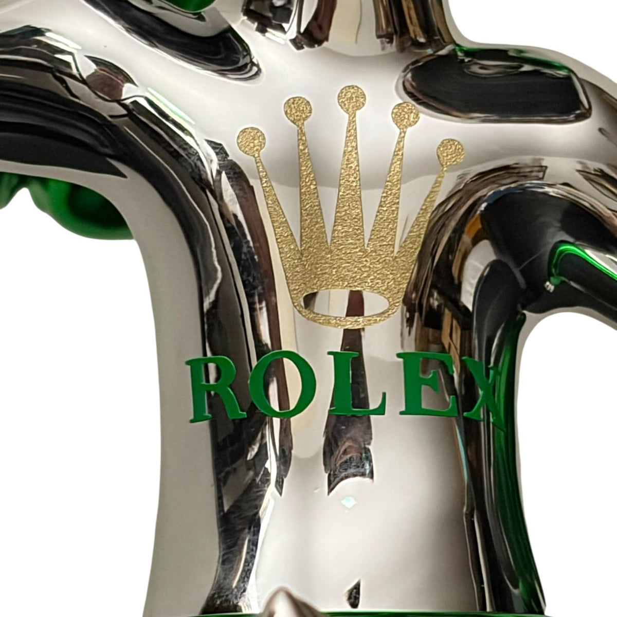 Rolex Boxing Bunny Silver Chrome Green – Scultura Pop Art GF Exclusives
