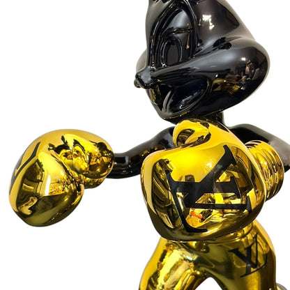 Louis Vuitton Boxing Bunny Black Gold – Scultura Pop Art GF Exclusives