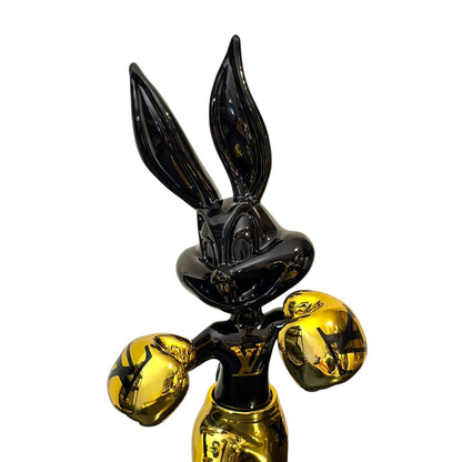 Louis Vuitton Boxing Bunny Black Gold – Scultura Pop Art GF Exclusives