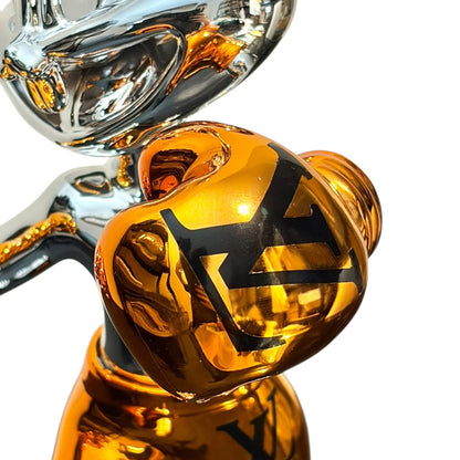 Louis Vuitton Boxing Bunny Silver Chrome Amber – Scultura Pop Art GF Exclusives