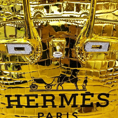 Hermès Birkin Bag Gold Chrome – Scultura Pop Art GF Exclusives