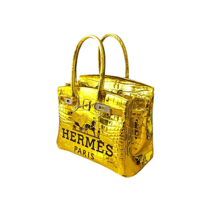 Hermès Birkin Bag Gold Chrome – Scultura Pop Art GF Exclusives