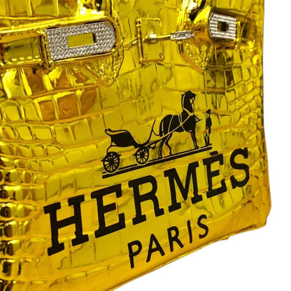 Hermès Birkin Bag Gold Chrome – Scultura Pop Art GF Exclusives