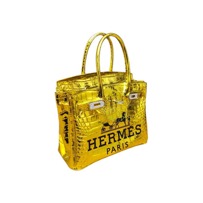 Hermès Birkin Bag Gold Chrome – Scultura Pop Art GF Exclusives